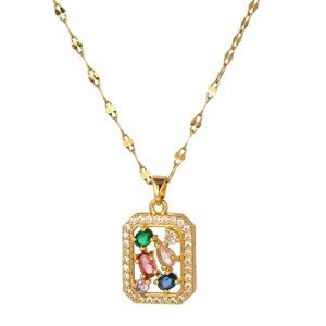 18K gold plated stainless steel necklace